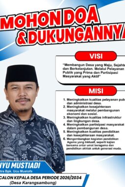 WAJAH BARU UNTUK KARANGSAMBUNG: Wahyu Mustiadi Siap Maju Calon Kades Periode 2026-2034