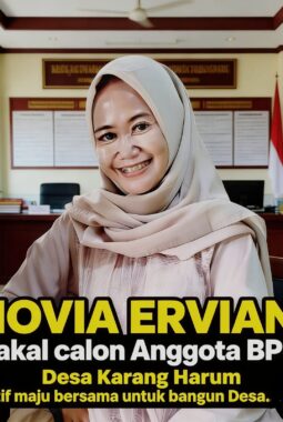 Novia Erviani Bacalon BPD Desa Karang Harum: Aktif, Maju Bersama Bangun Desa