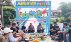Jembatan Merah Putih Presisi Polri Resmi Hubungkan Dua Kampung di Cikarang Timur