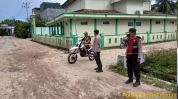 SIKAP TEGAS POLSEK DENTE TELADAS: GELAR STRONG POINT SORE, AMANAH JAGA KEAMANAN, SITUASI WILAYAH KONDUSIF SEPENUHNYA