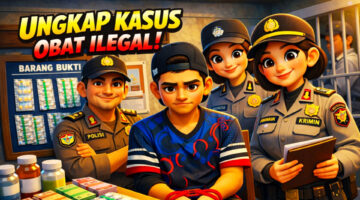 GEREBEK OBAT KERAS ILEGAL DI CIKARANG SELATAN, POLISI AMANKAN PELAKU DAN SITA RATUSAN BUTIR OBAT