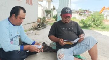 Semangat Gotong Royong Menggelora, Jalan Poros Pasiran Jaya Tulang Bawang Diperbaiki Demi Kesejahteraan Bersama