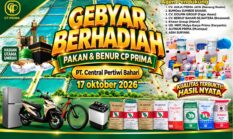 PT Central Pertiwi Bahari Gelar Gebyar Undian Berhadiah Pakan & Benur CP Prima 2026 di Tulang Bawang, Hadiah Utama Umroh Gratis